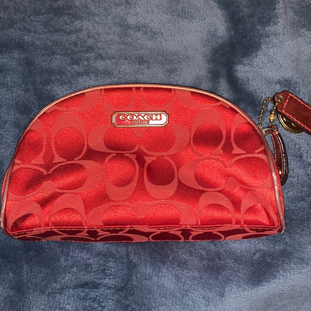 Authentic coach make up bag